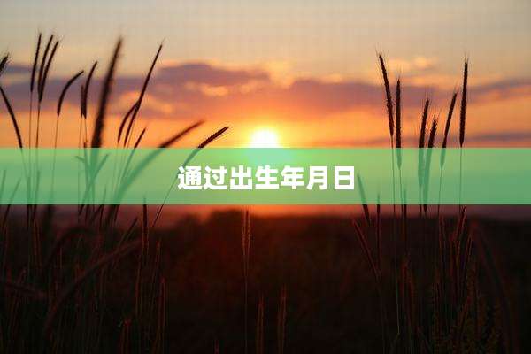 通过出生年月日