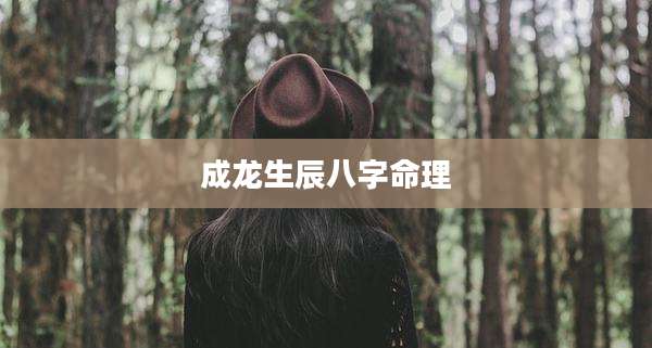 成龙生辰八字命理