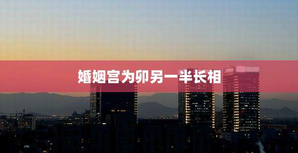 婚姻宫为卯另一半长相