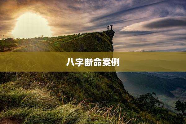 八字断命案例