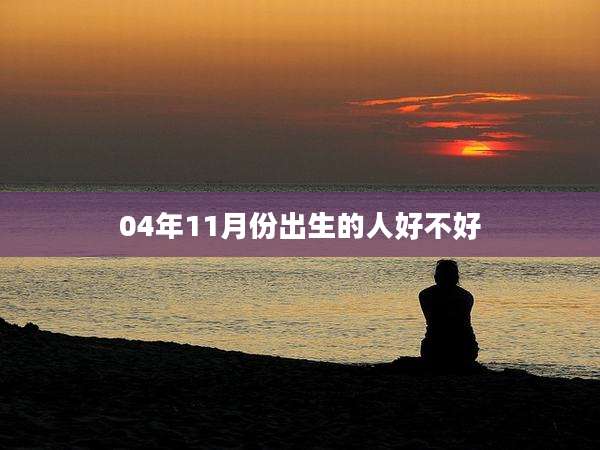 04年11月份出生的人好不好
