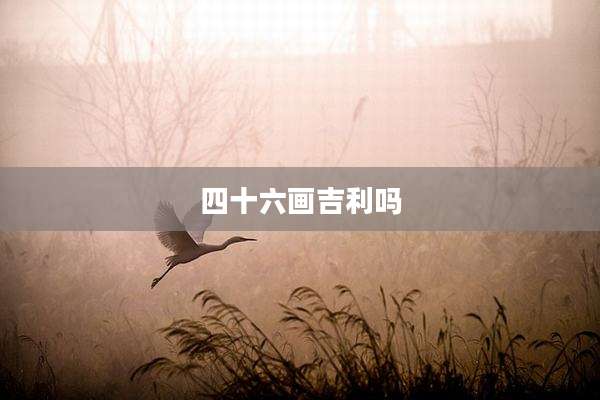 四十六画吉利吗