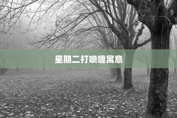 星期二打喷嚏寓意