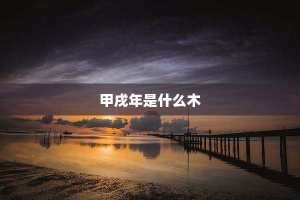 甲戌年是什么木