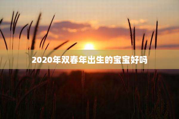 2020年双春年出生的宝宝好吗