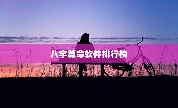 八字算命软件排行榜