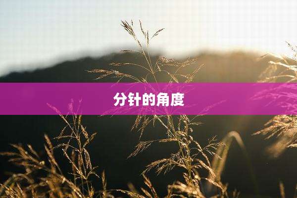 分针的角度