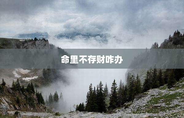 命里不存财咋办