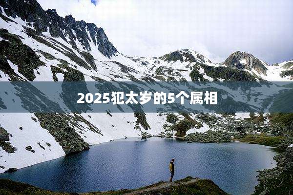 2025犯太岁的5个属相
