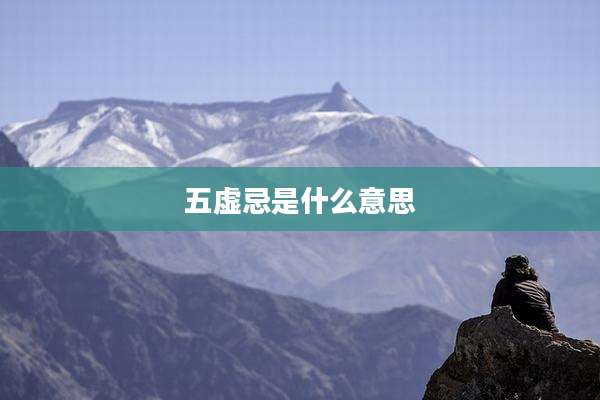 五虚忌是什么意思
