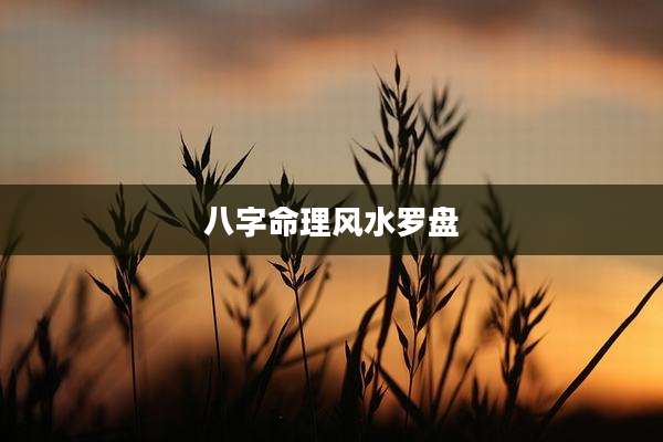 八字命理风水罗盘