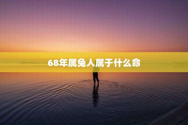 68年属兔人属于什么命