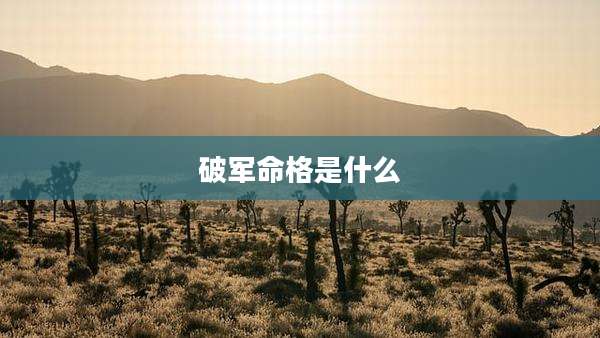 破军命格是什么