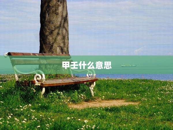 甲壬什么意思