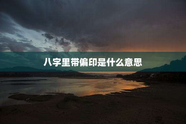 八字里带偏印是什么意思