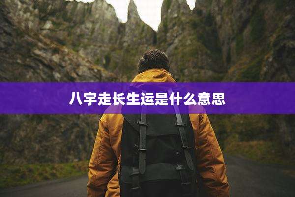 八字走长生运是什么意思
