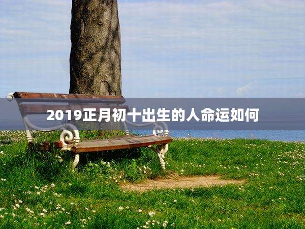 2019正月初十出生的人命运如何