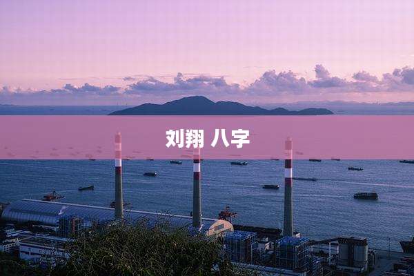 刘翔 八字