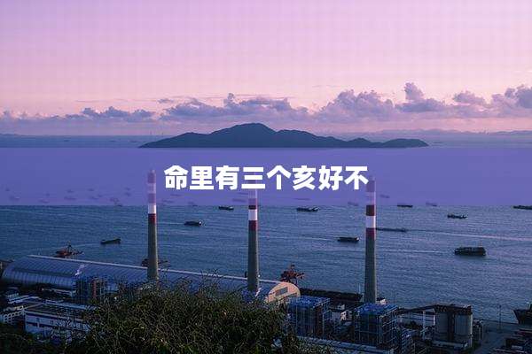 命里有三个亥好不