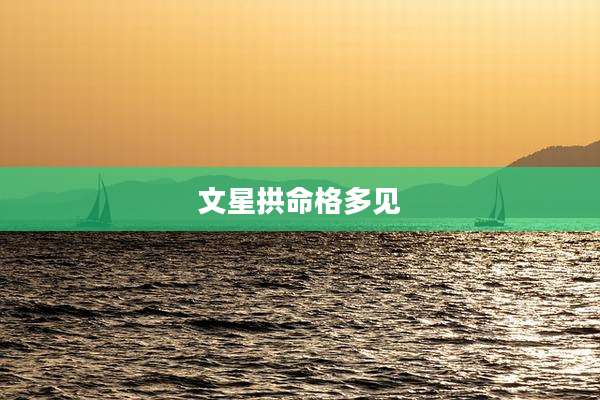 文星拱命格多见