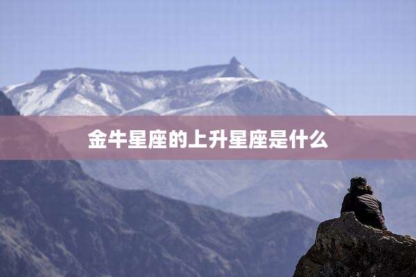 金牛星座的上升星座是什么