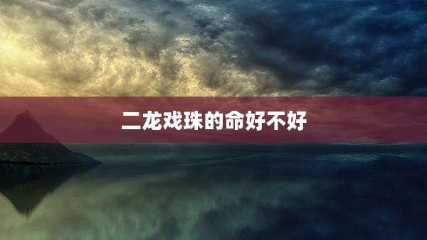 二龙戏珠的命好不好