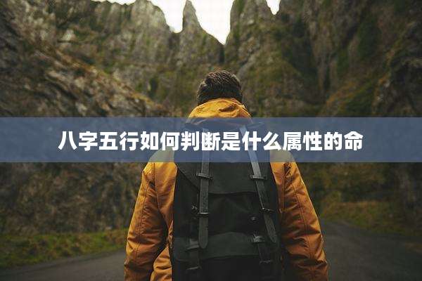 八字五行如何判断是什么属性的命