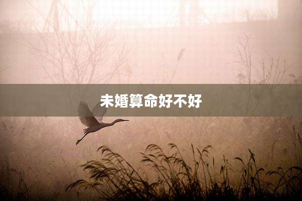 未婚算命好不好