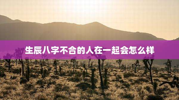 生辰八字不合的人在一起会怎么样