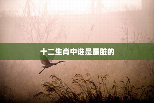 十二生肖中谁是最脏的
