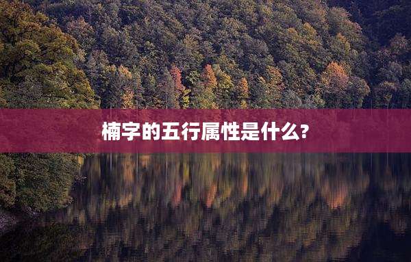楠字的五行属性是什么?
