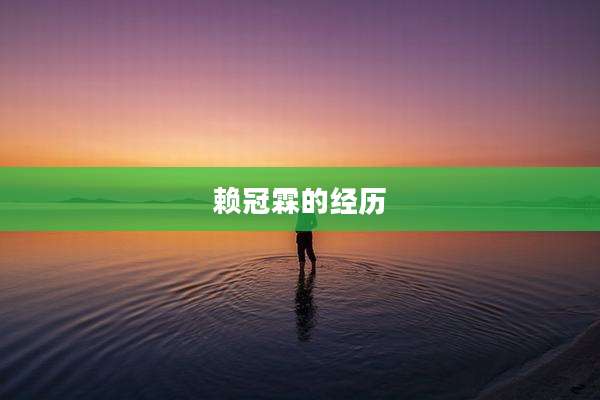 赖冠霖的经历