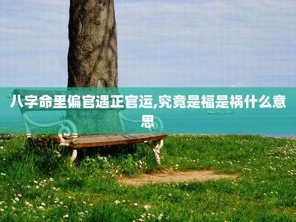 八字命里偏官遇正官运,究竟是福是祸什么意思