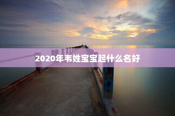 2020年韦姓宝宝起什么名好