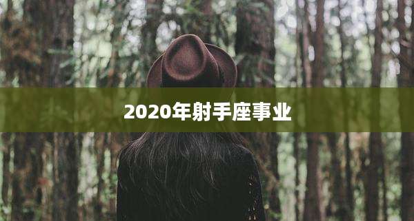 2020年射手座事业