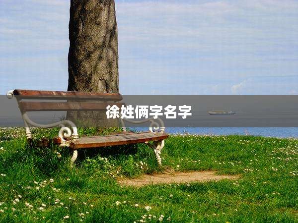 徐姓俩字名字