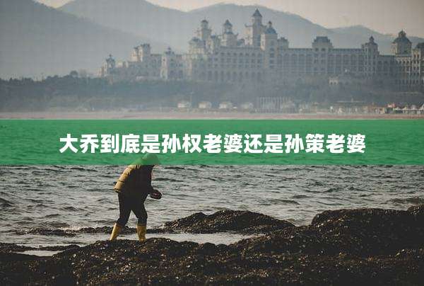 大乔到底是孙权老婆还是孙策老婆