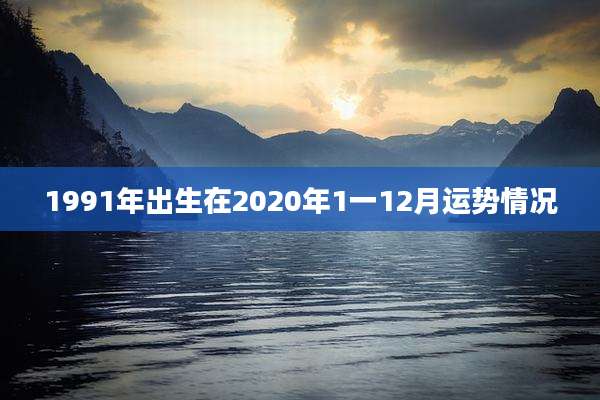 1991年出生在2020年1一12月运势情况