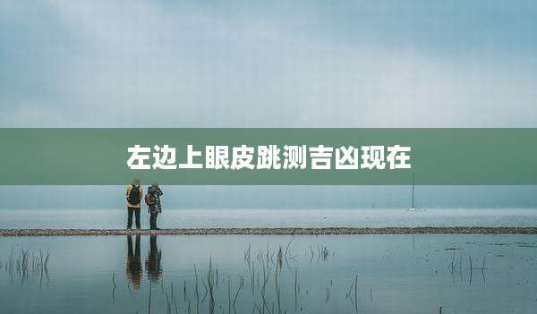 左边上眼皮跳测吉凶现在