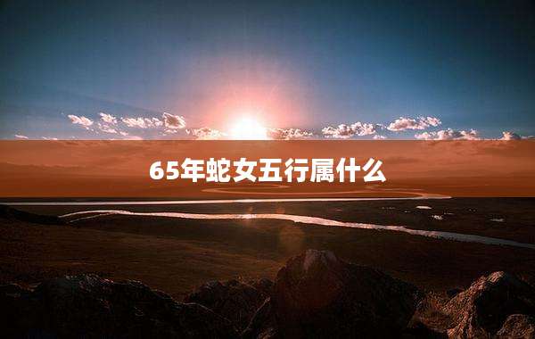 65年蛇女五行属什么