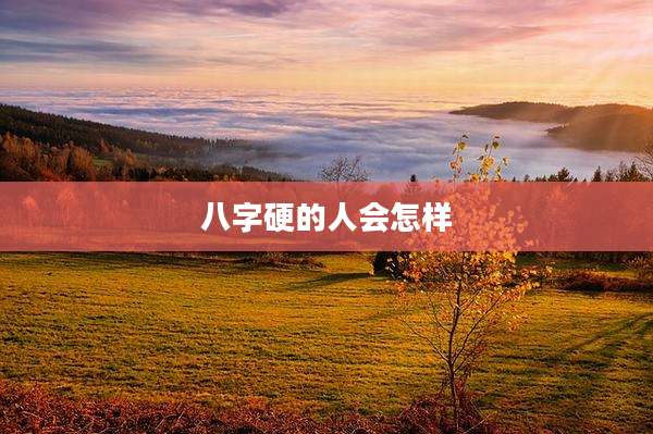 八字硬的人会怎样