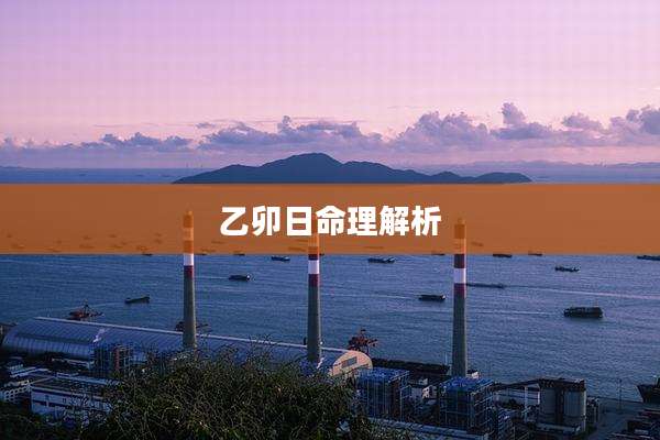 乙卯日命理解析