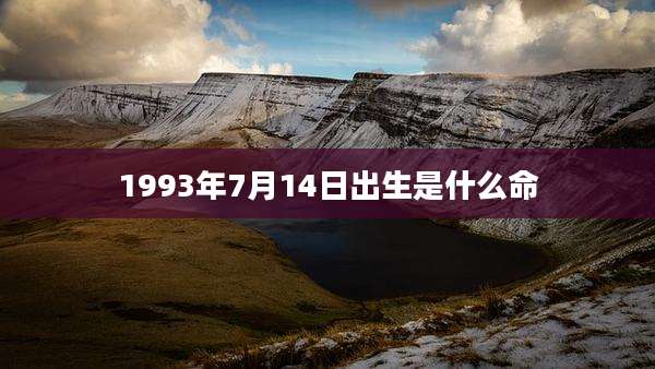 1993年7月14日出生是什么命