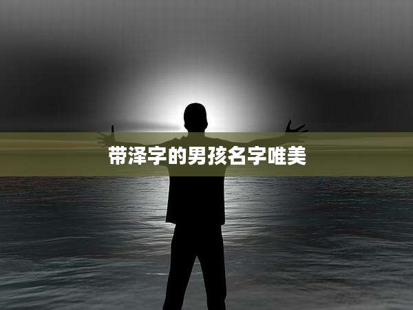 带泽字的男孩名字唯美