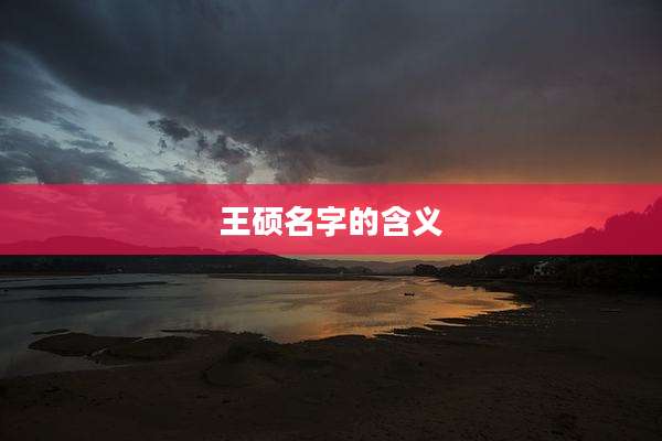 王硕名字的含义