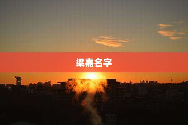 梁嘉名字