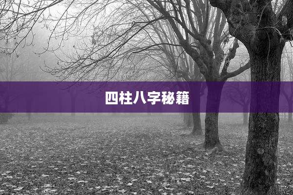 四柱八字秘籍