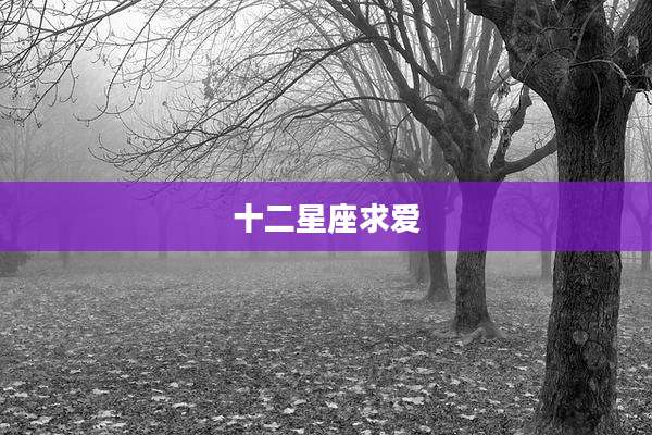 十二星座求爱