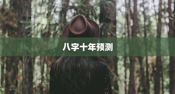 八字十年预测