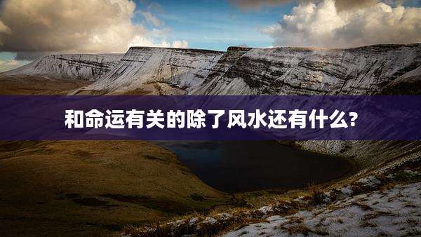 和命运有关的除了风水还有什么?